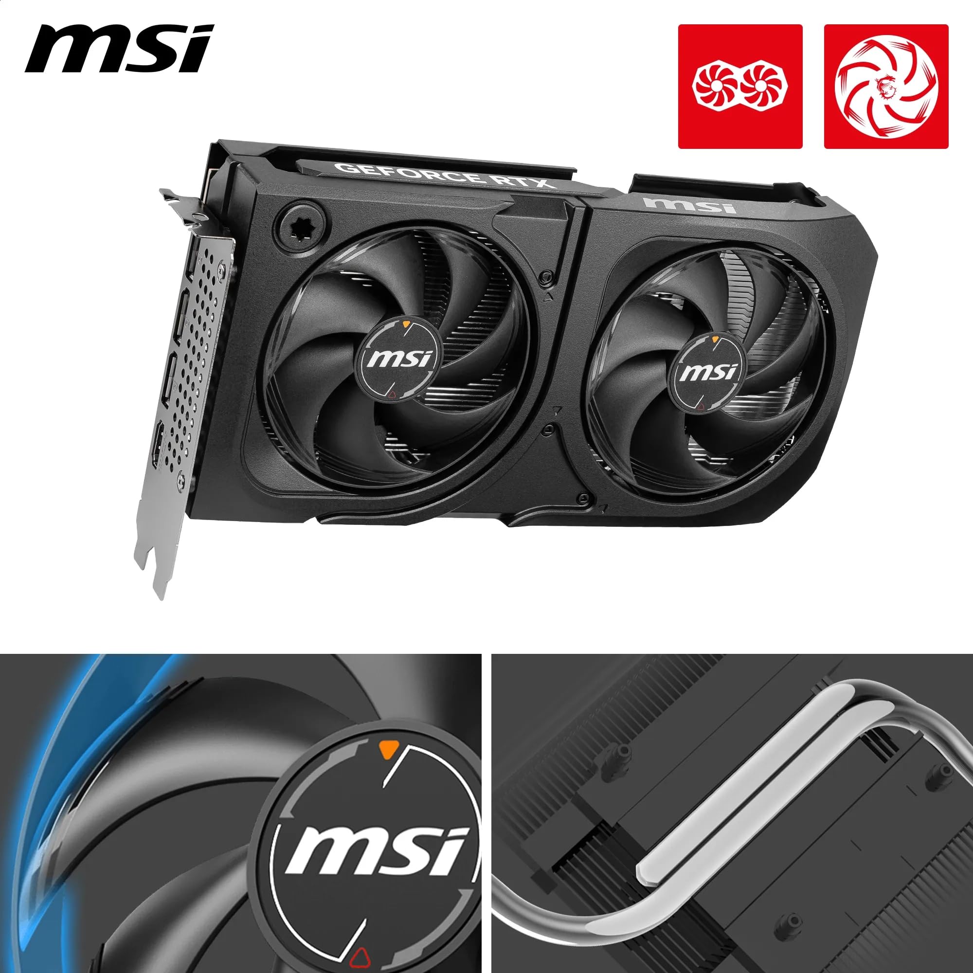 MSI Placa gráfica GeForce RTX 5060 Ti 16G SHADOW 2X OC PLUS - GPU